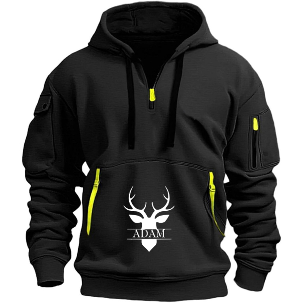 Personalized Monogram Zip Pullover Hoodies for Men | JNSCloth38