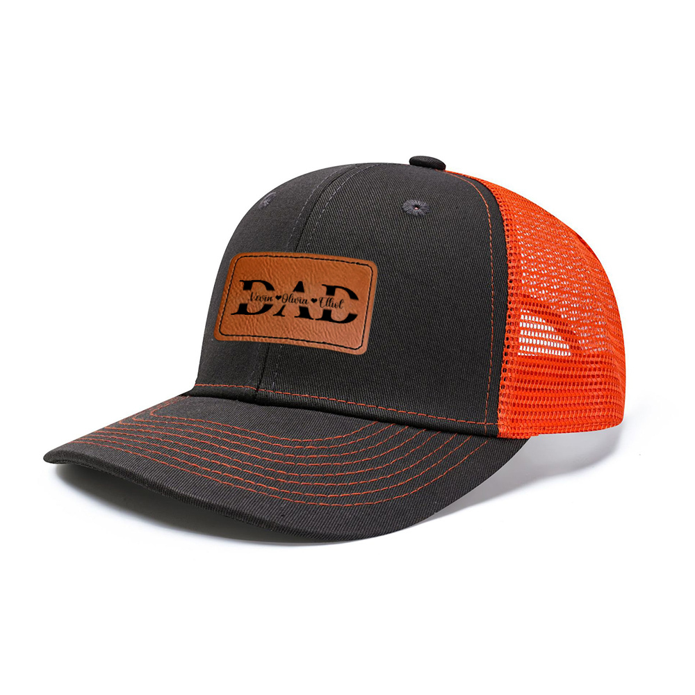 Personalized DAD Hat with Kids Names for Unique & Love | JNSHat09