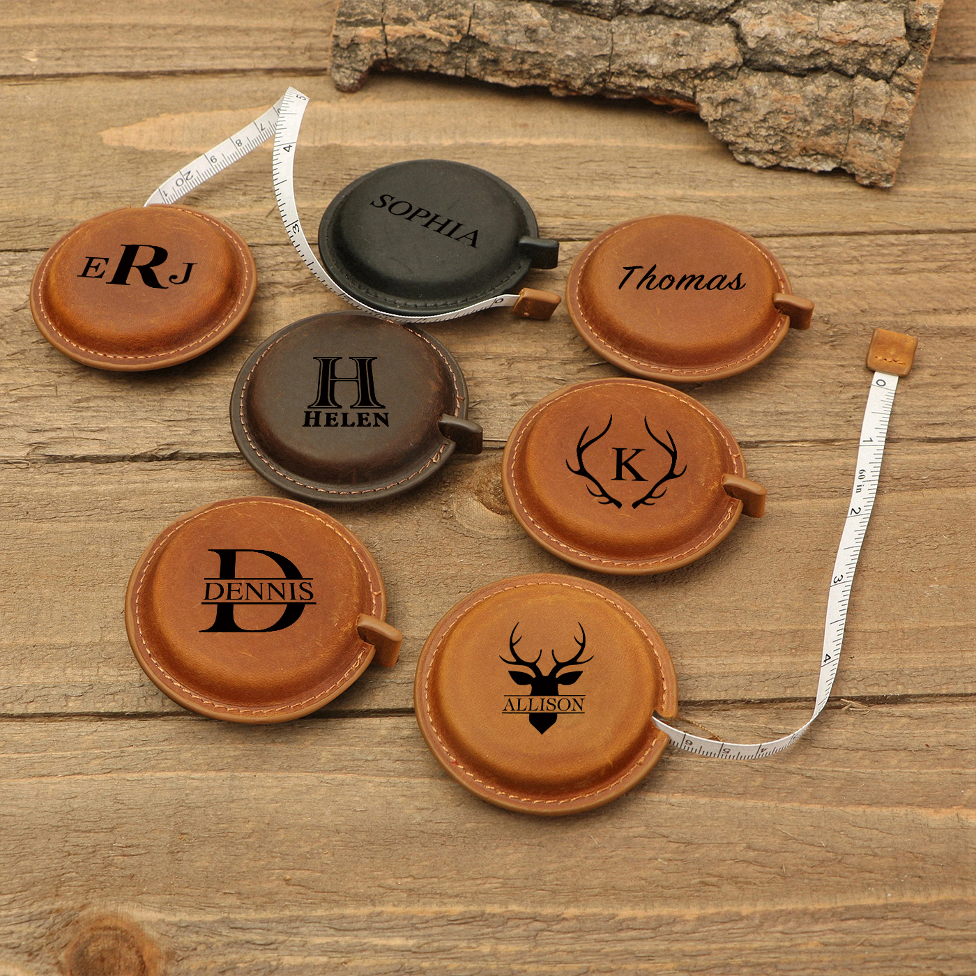 Personalized Monogram Leather Measuring Tape for Unique & Love | JNSTool21