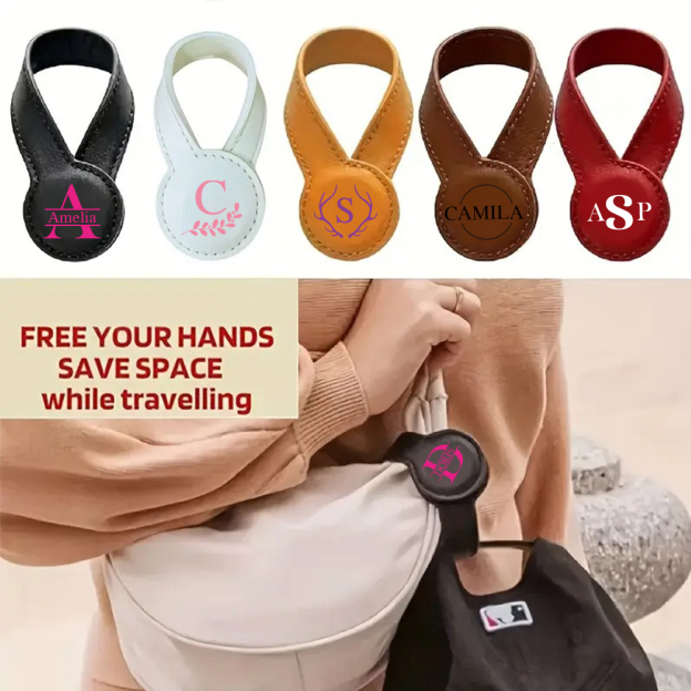 Personalized Multifunctional Leather Portable Magnetic Hat Clip With Buckle Closure for Unique & Love | JNSTool24