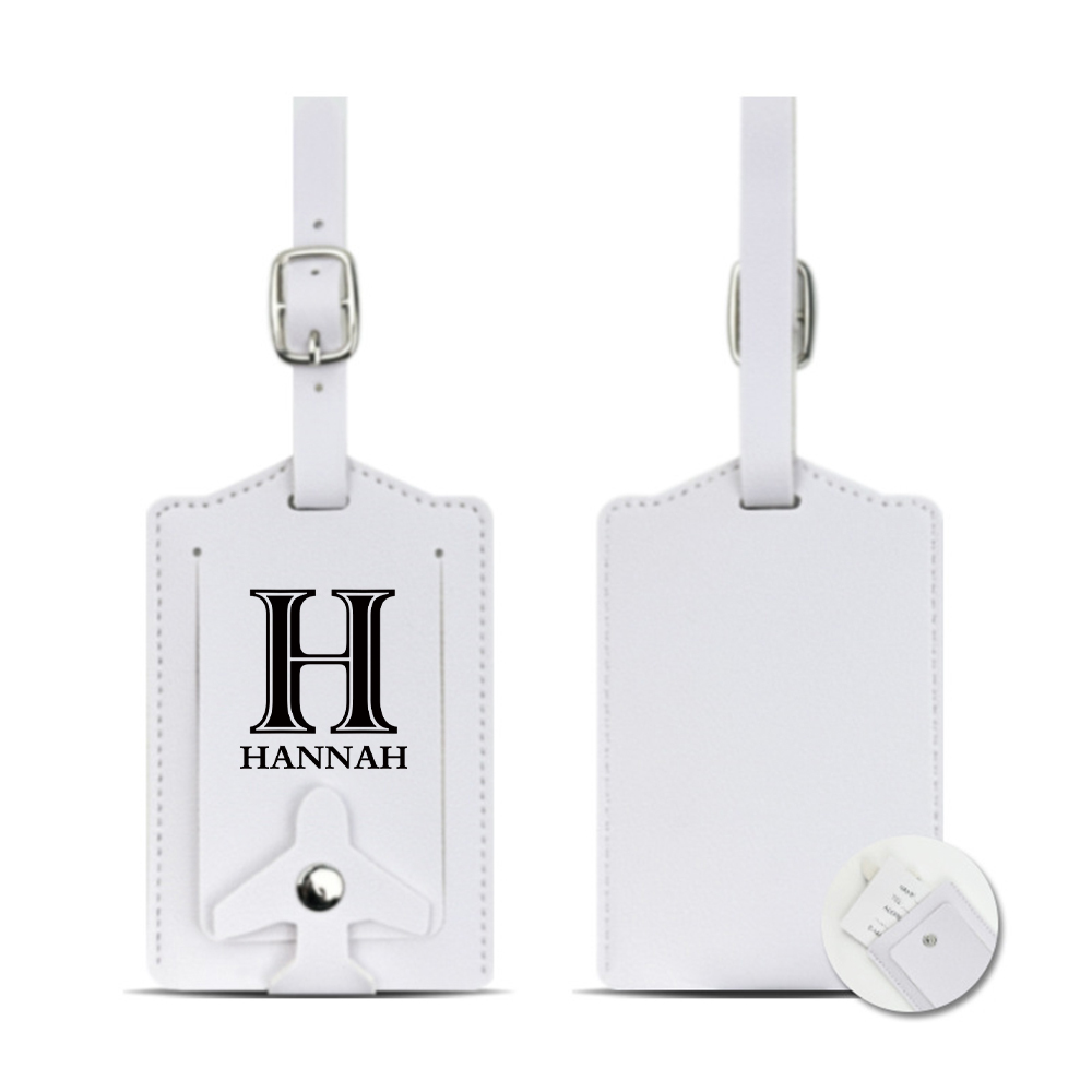 Personalized Monogram Leather Luggage Tag | JNSDec192