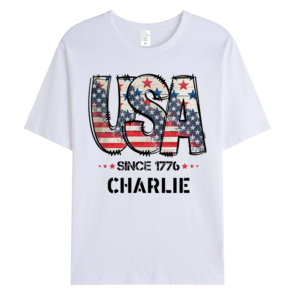 Personalized July 4th Patriotic Shirt for Unique & Love | JNSJuly29