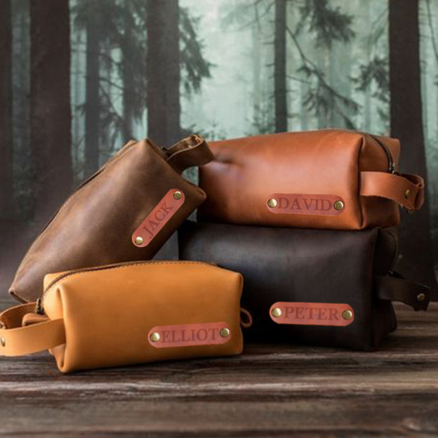 Personalized Men's Toiletry Leather Bag for Unique & Love | JNSBag38