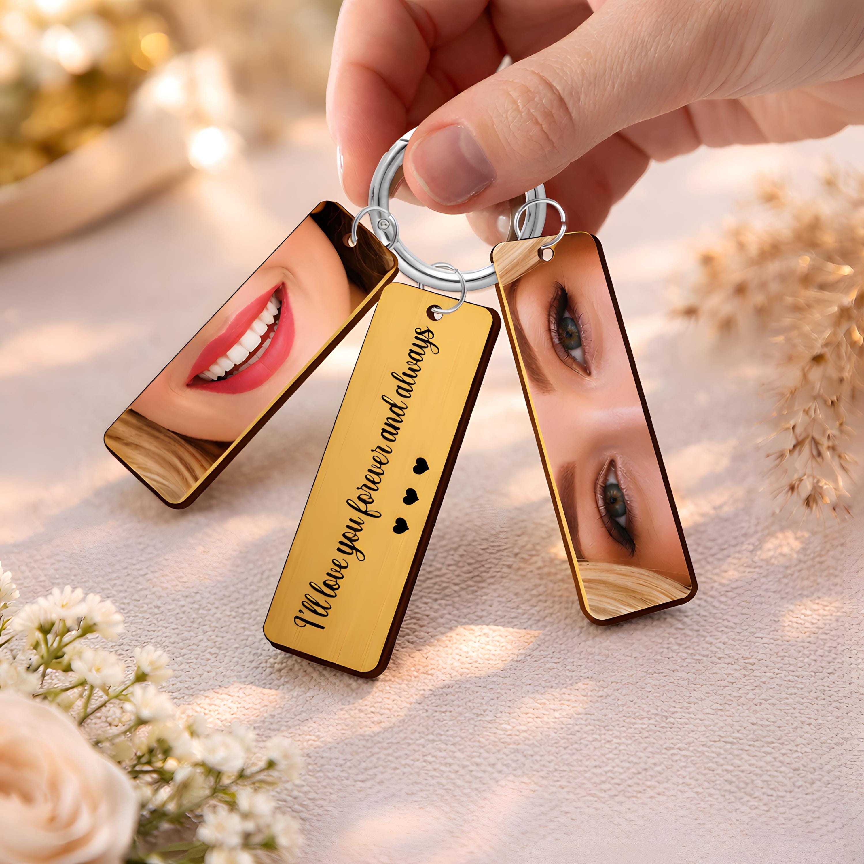 Personalized Eye Photo Aluminum Keychain for Unique and Love | JNSDec229