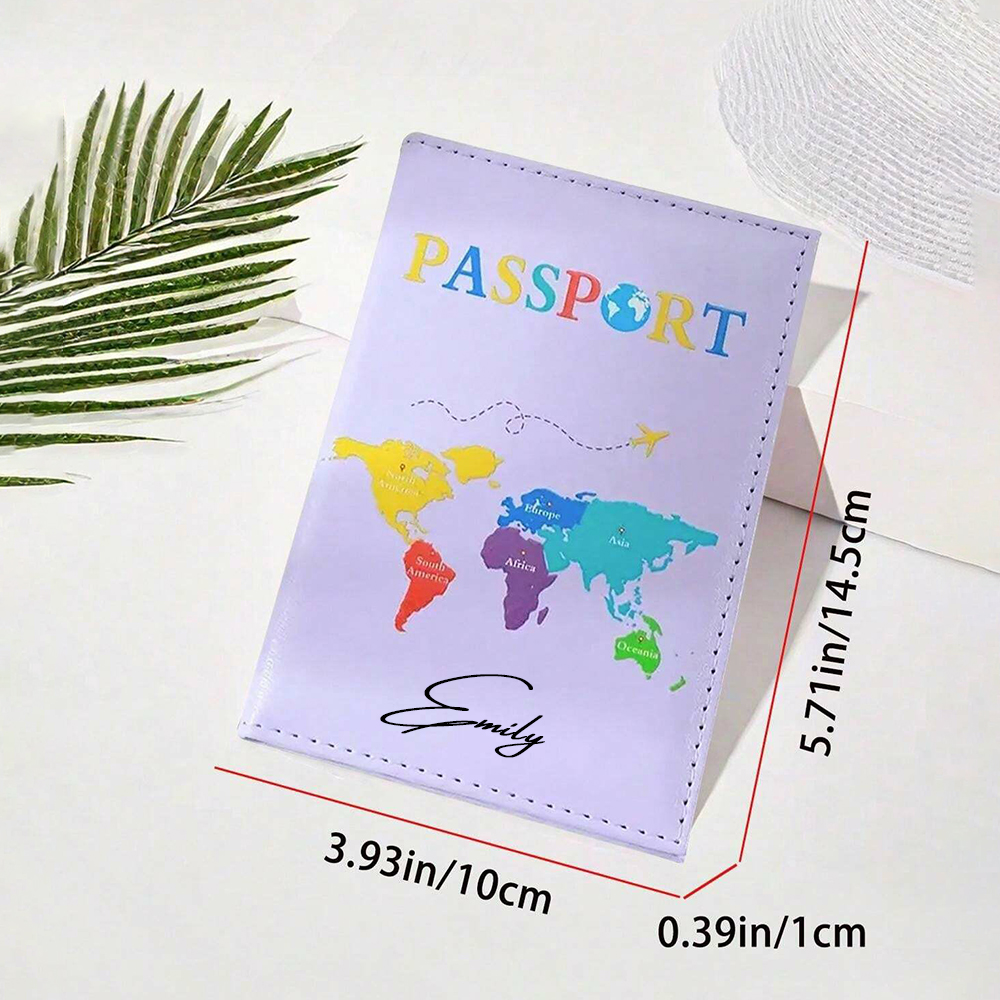 Personalized Monogram Leather Passport Cover with RFID Blocking | JNSCase10