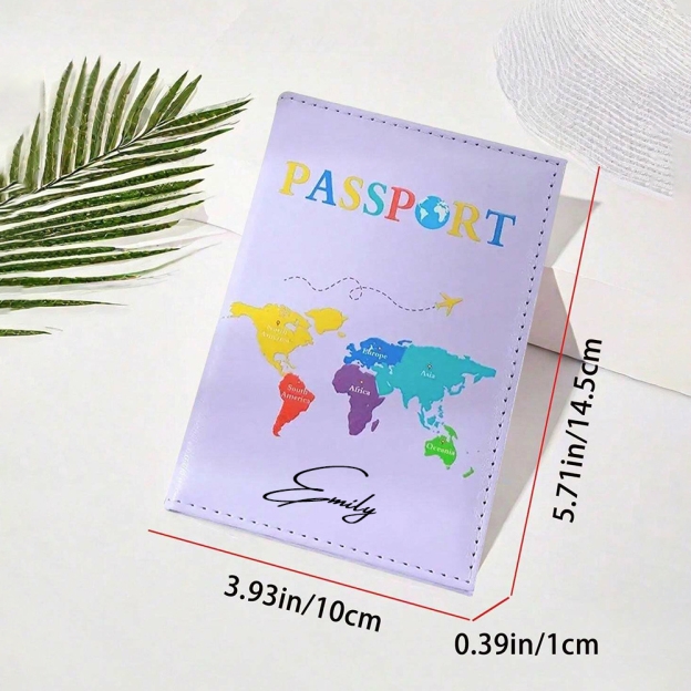 Personalized Monogram Leather Passport Cover with RFID Blocking | JNSCase10