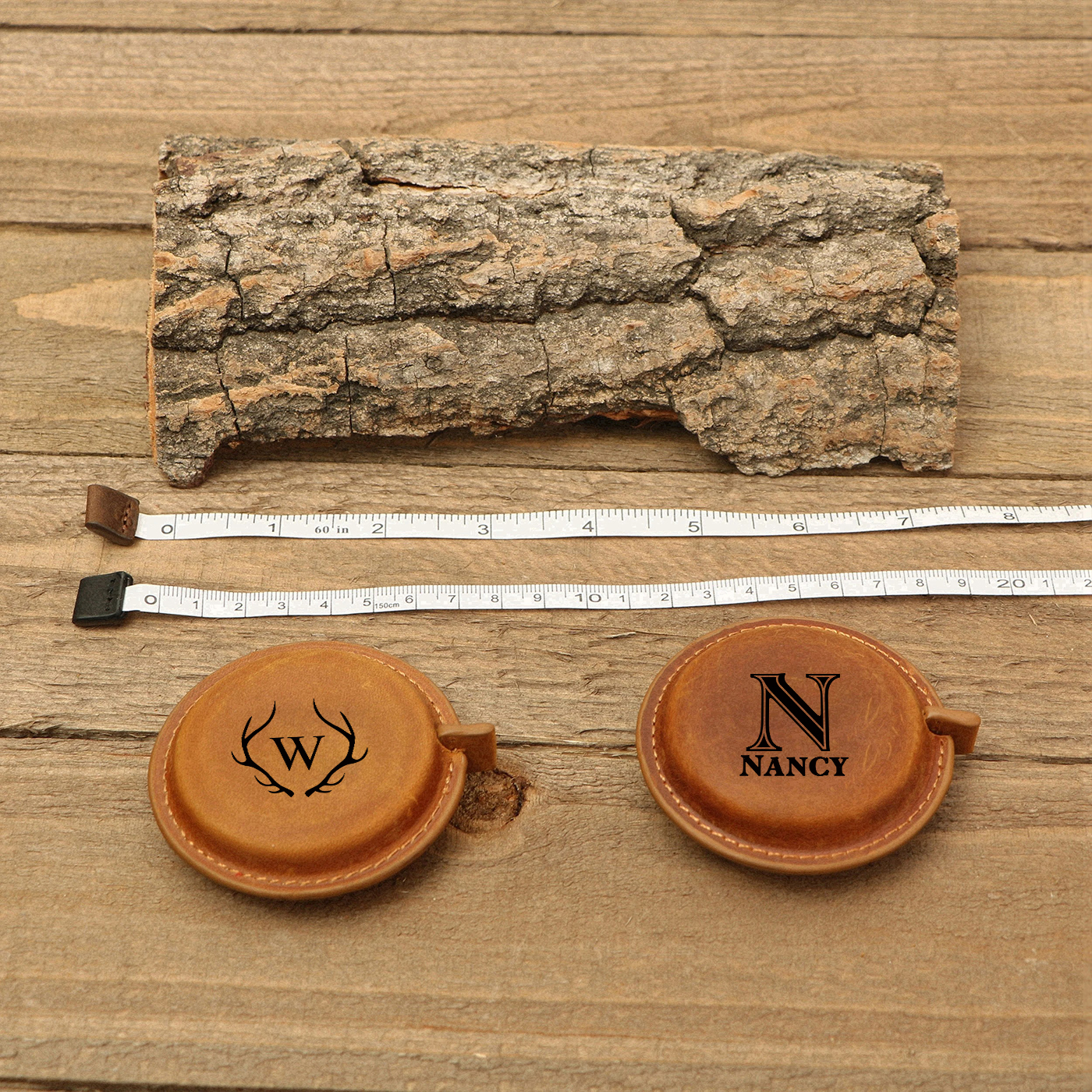 Personalized Monogram Leather Measuring Tape for Unique & Love | JNSTool21