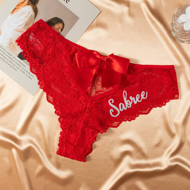 Personalized Embroidered Lace Underwear for Unique & Love | JNSCloth52