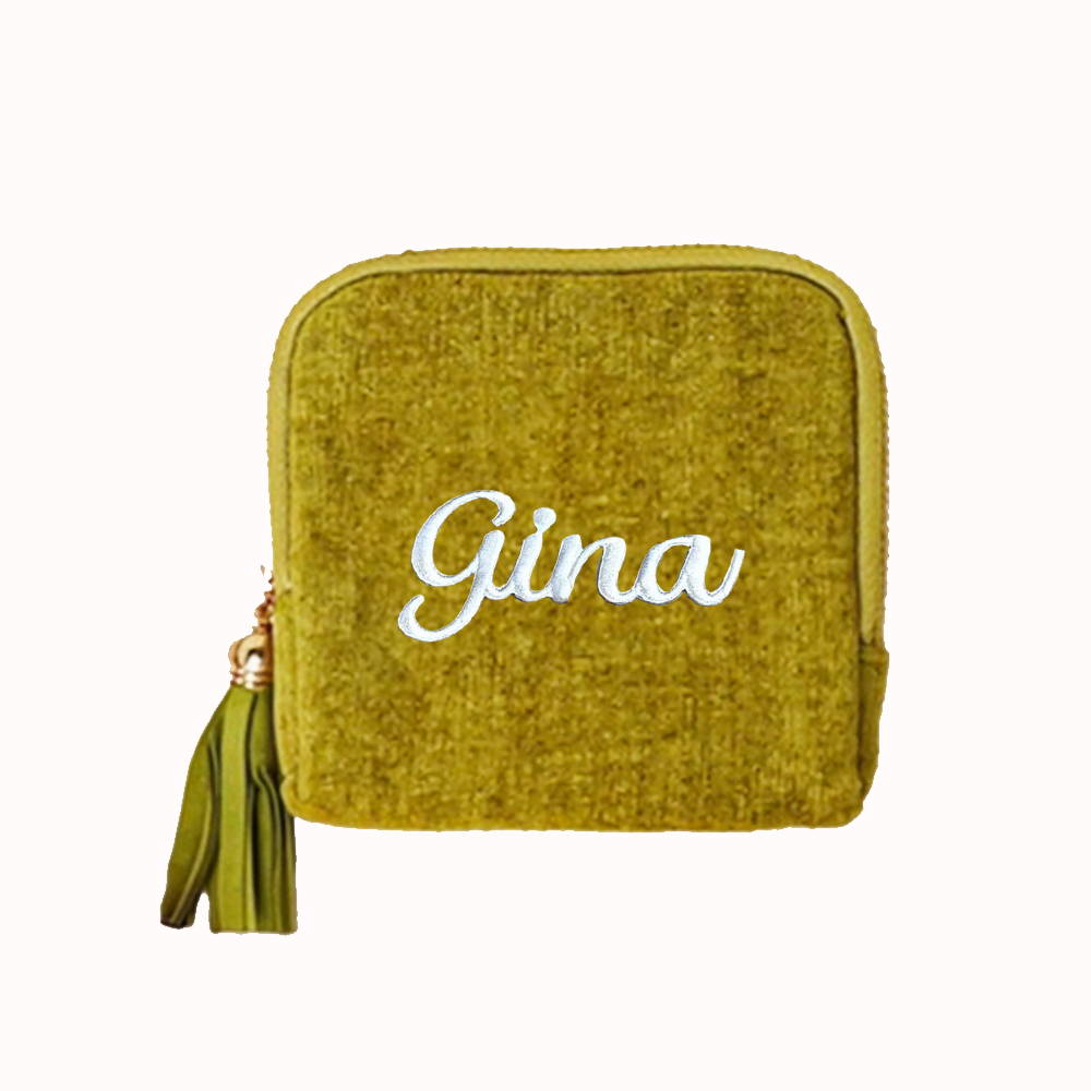 Personalized Embroidered Travel Jewelry Organizer Case for Unique & Love | JNSBag117