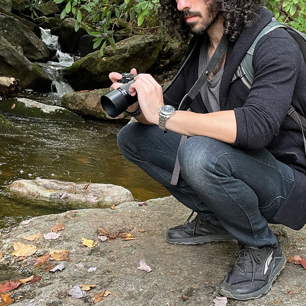 Personalized Handmade Leather Patch Camera Strap | GC007