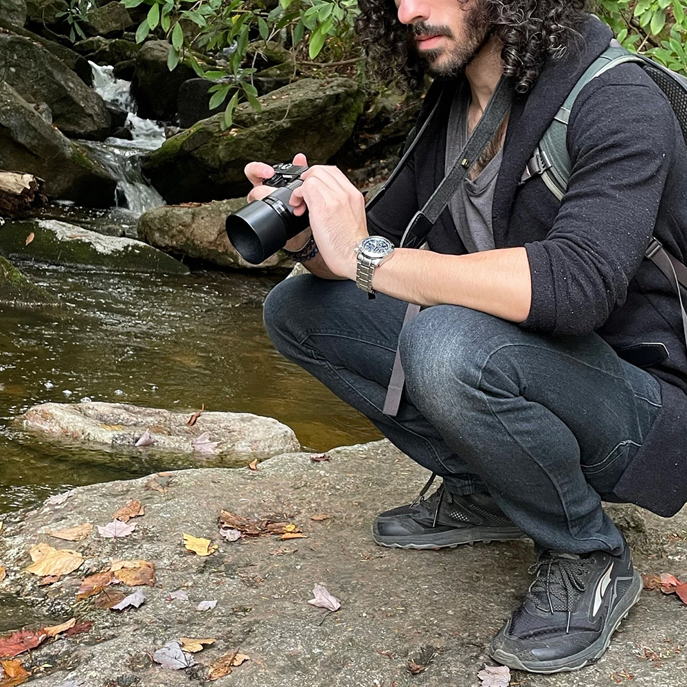 Personalized Handmade Leather Patch Camera Strap | GC007