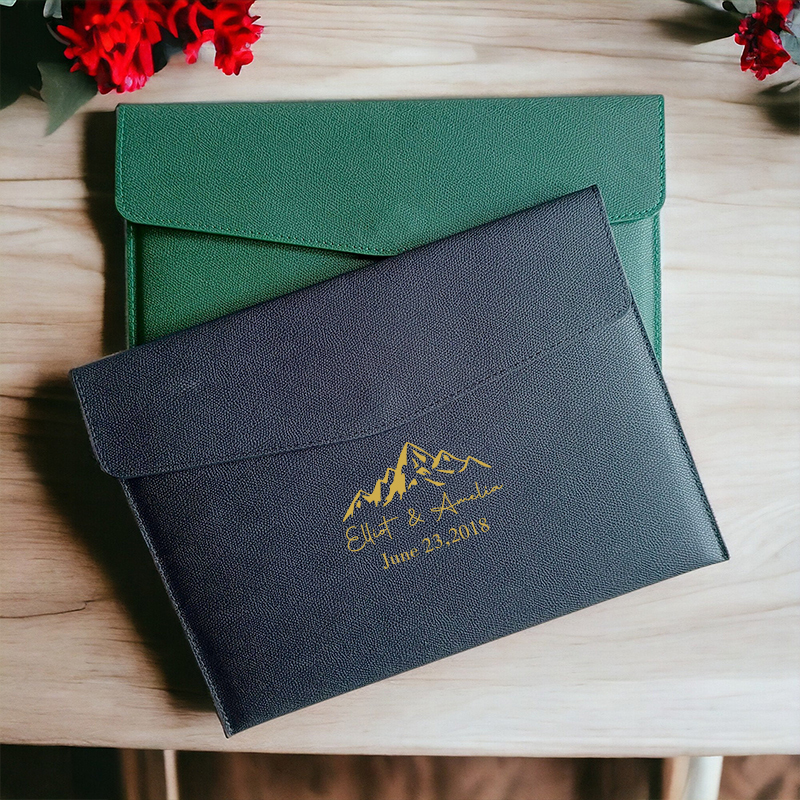 Personalized Monogram Leather File Folder for Unique & Love | JNSBag56