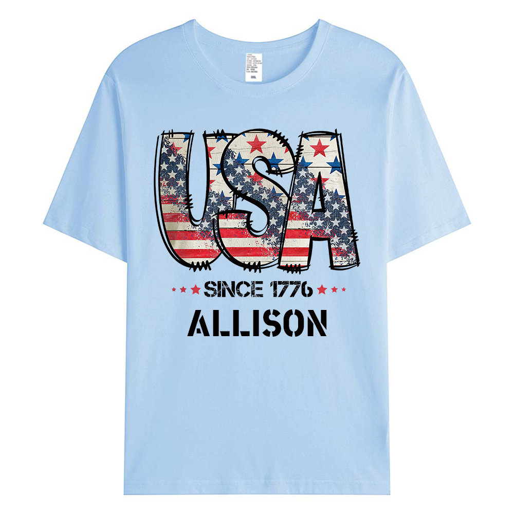Personalized July 4th Patriotic Shirt for Unique & Love | JNSJuly29