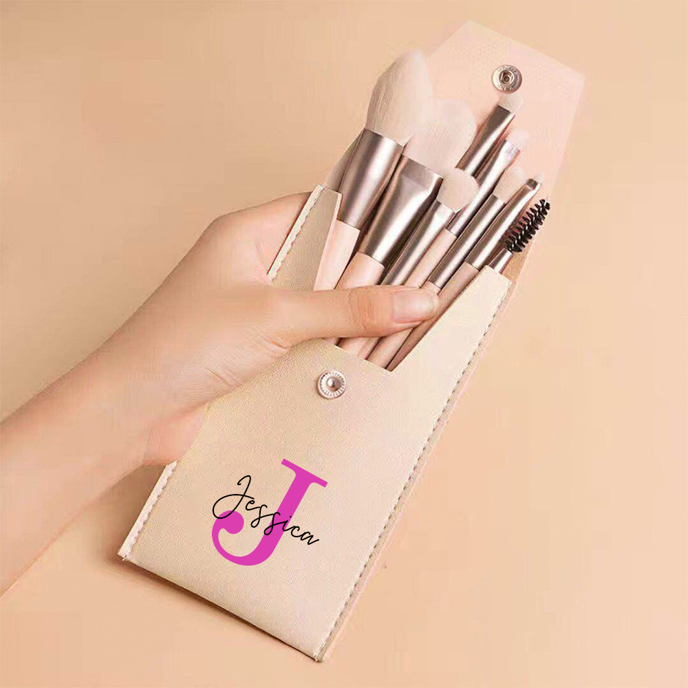 Personalized Monogram Makeup Brushes Set for Unique & Love | JNSBag0302