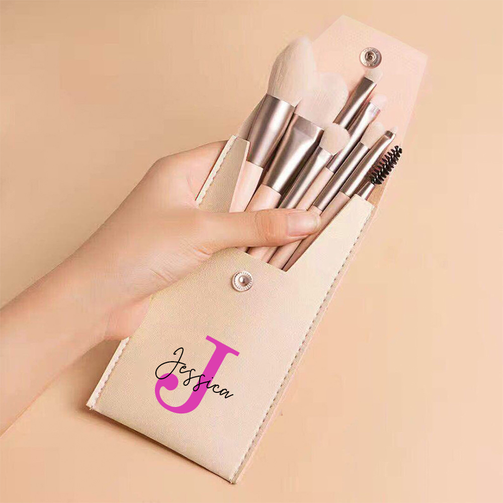Personalized Monogram Makeup Brushes Set for Unique & Love | JNSBag030