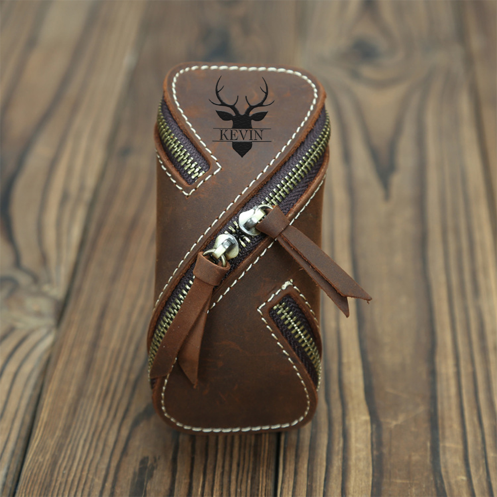 Personalized Monogram Engraving Leather Key Bag for Unique & Love | JNSBag84