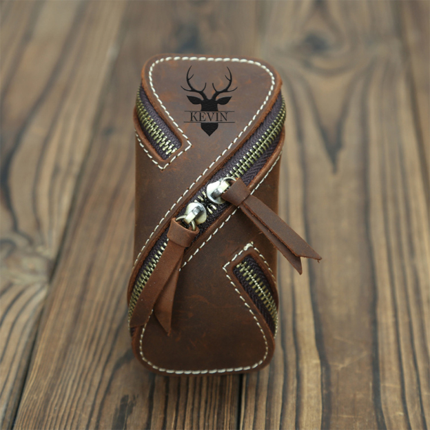 Personalized Monogram Engraving Leather Key Bag for Unique & Love | JNSBag84