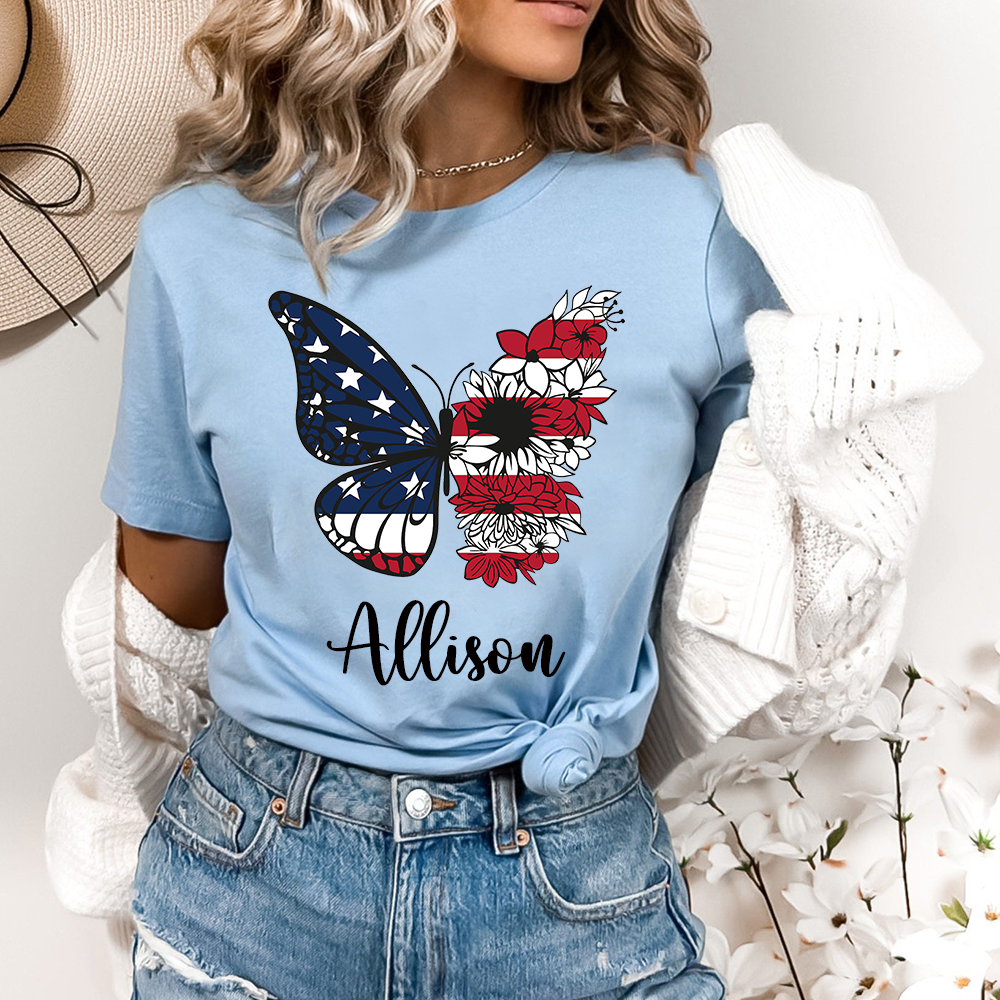 Personalized July 4th Patriotic Shirt for Unique & Love | JNSJuly07