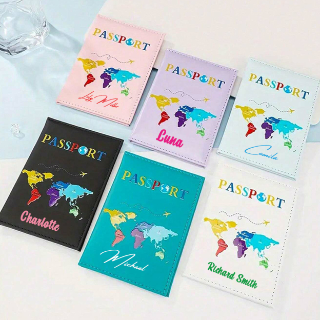 Personalized Monogram Leather Passport Cover with RFID Blocking | JNSCase10