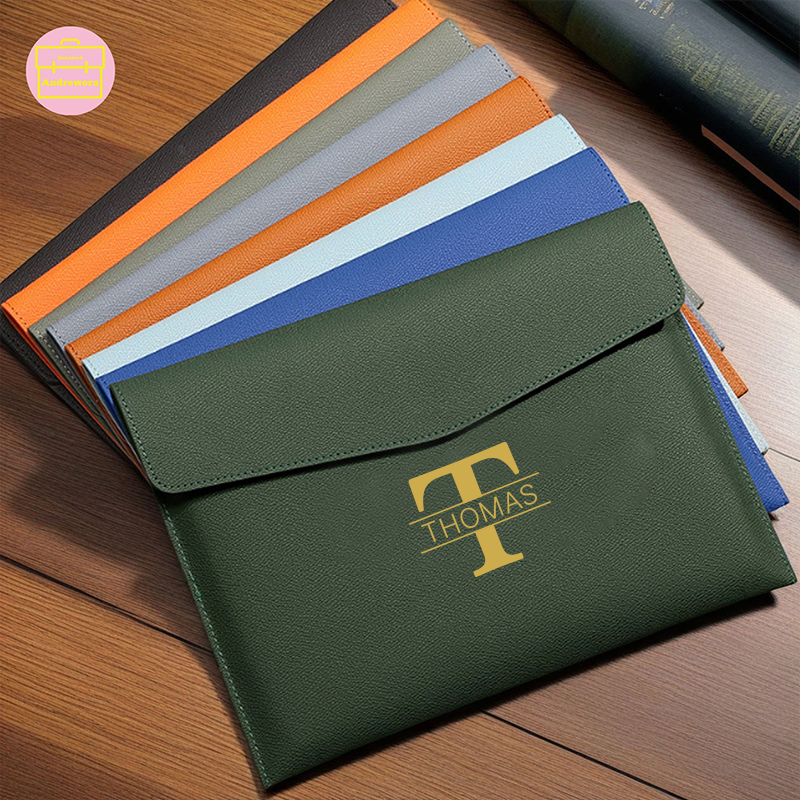 Personalized Monogram Leather File Folder for Unique & Love | JNSBag56