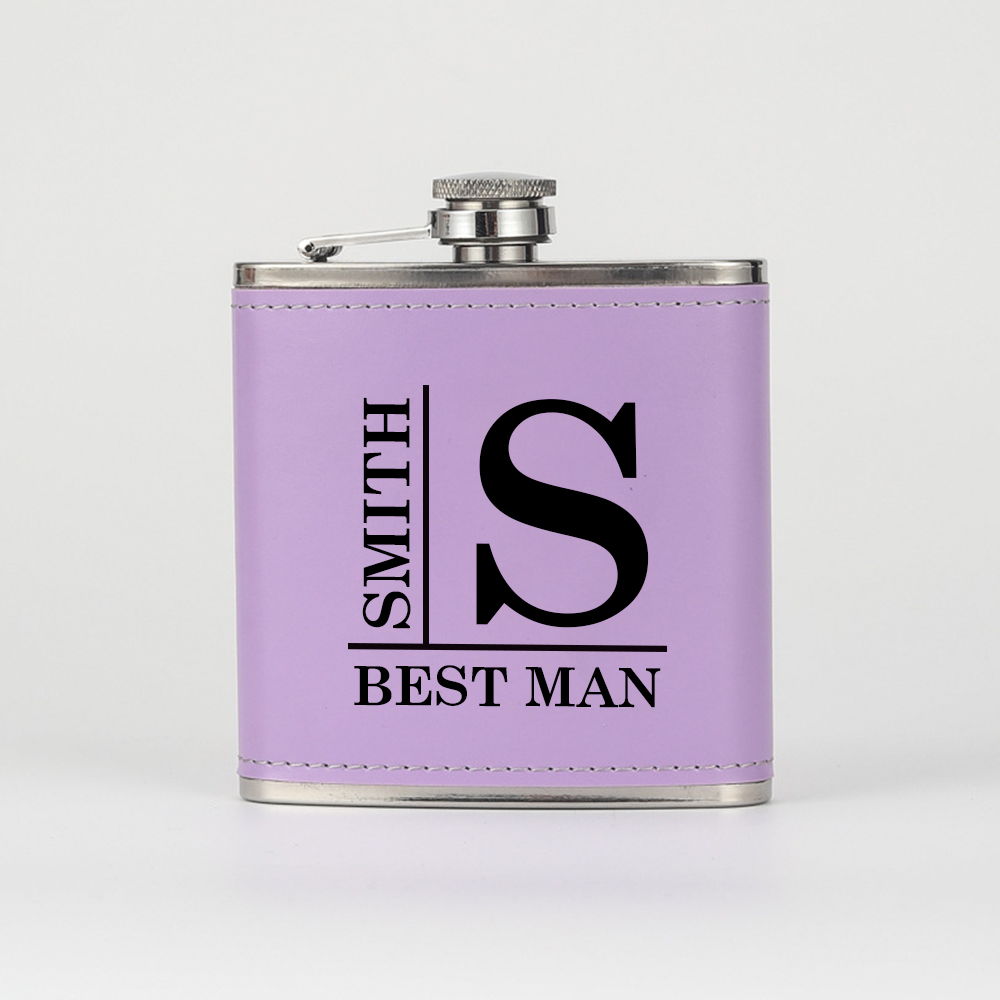 Personalized Monogrammed Leather Flask for Unique & Love | JNSDec99