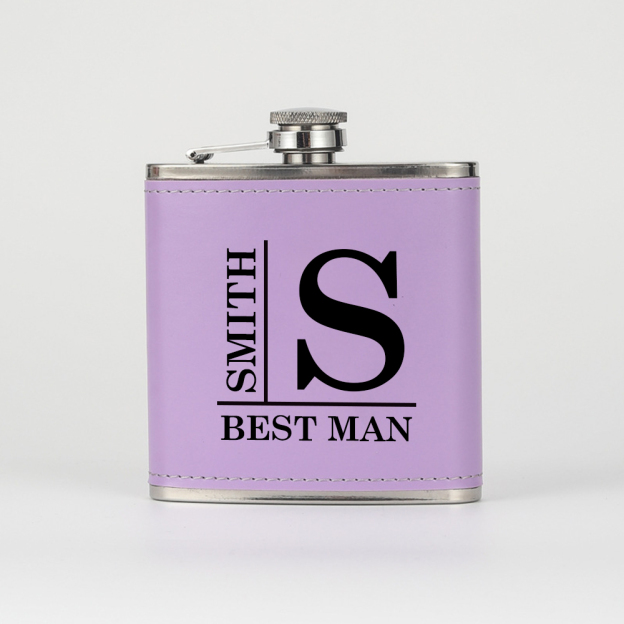 Personalized Monogrammed Leather Flask for Unique & Love | JNSDec99