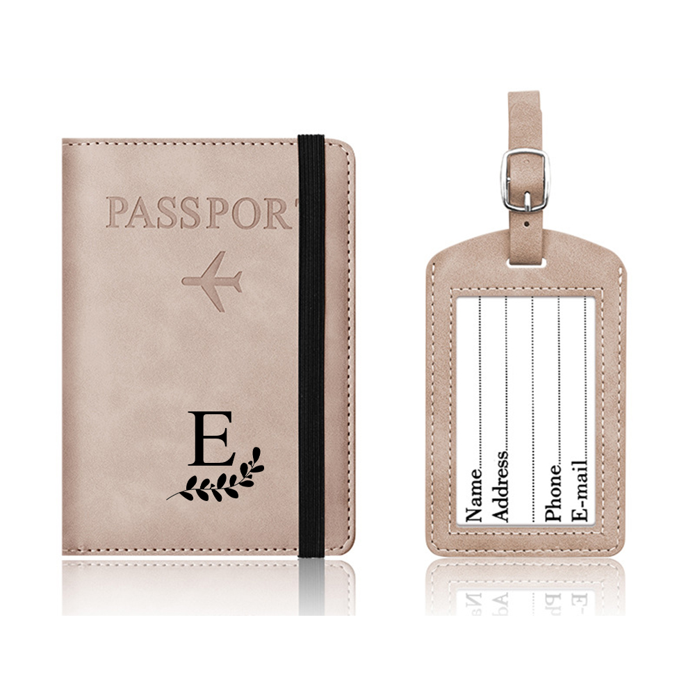 Personalized Monogram Leather Passport Cover with RFID Blocking | JNSCase01
