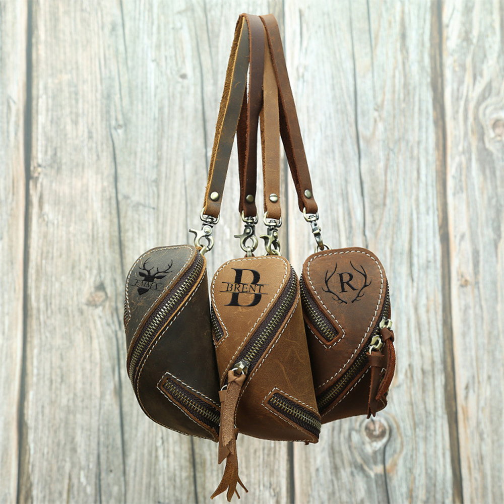 Personalized Monogram Engraving Leather Key Bag for Unique & Love | JNSBag84