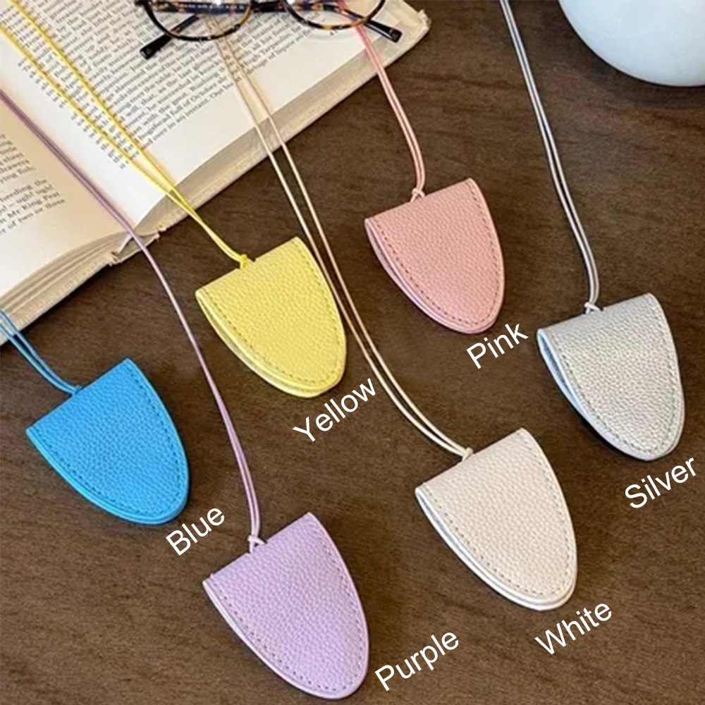 Personalized Name Leather Magnetic Portable Glasses Holder with Strap for Unique & Love | JNSDec162