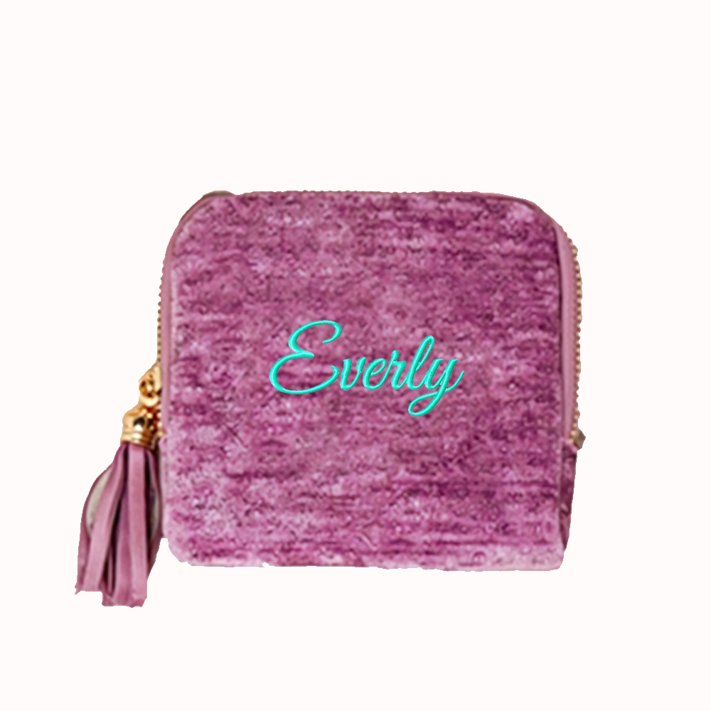 Personalized Embroidered Travel Jewelry Organizer Case for Unique & Love | JNSBag117