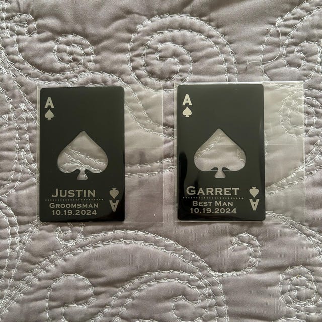 Personalized Engraved Black Steel Bottle Openers for Unique & Love | JNSTool19