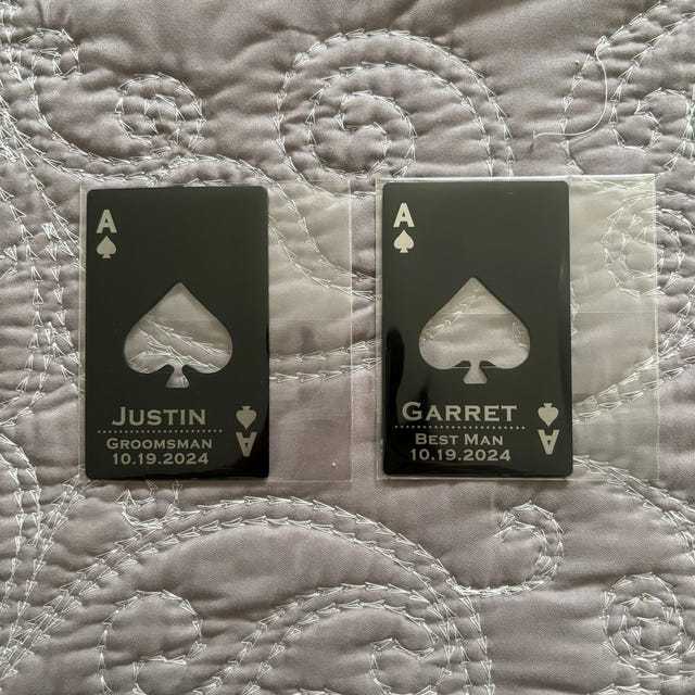 Personalized Engraved Black Steel Bottle Openers for Unique & Love | JNSTool19