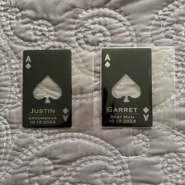 Personalized Engraved Black Steel Bottle Openers for Unique & Love | JNSTool19