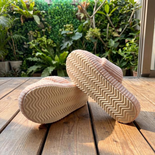 Personalized Name Hand Embroidered Corduroy Indoor Slipper for Unique & Love | JNSDec214