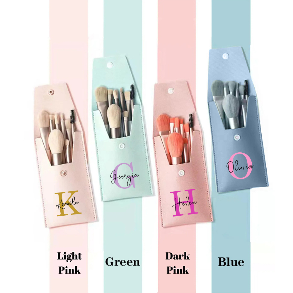 Personalized Monogram Makeup Brushes Set for Unique & Love | JNSBag0302