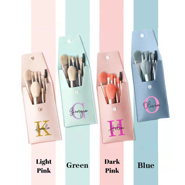 Personalized Monogram Makeup Brushes Set for Unique & Love | JNSBag0302