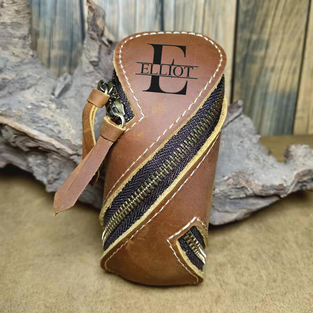 Personalized Monogram Engraving Leather Key Bag for Unique & Love | JNSBag84