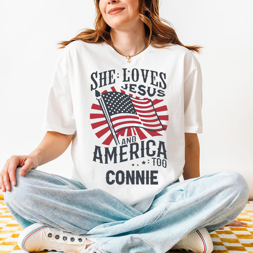 Personalized July 4th Patriotic Shirt for Unique & Love | JNSJuly02