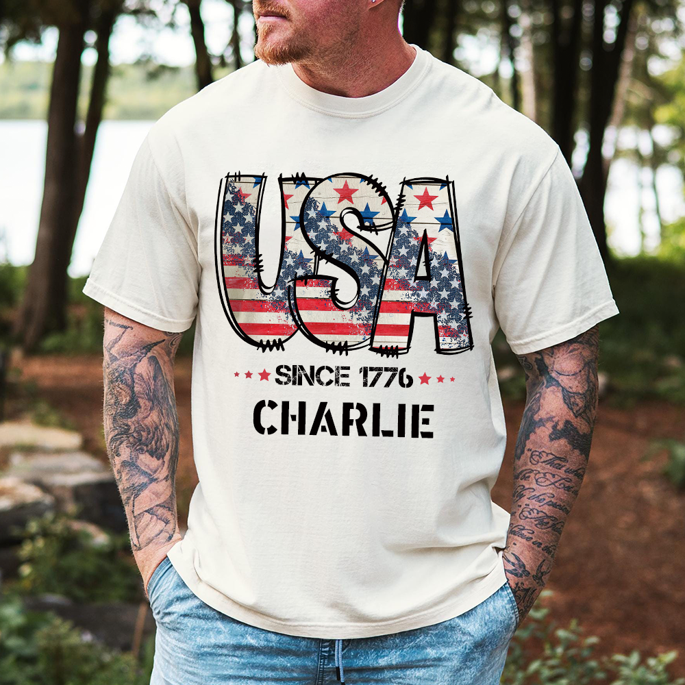 Personalized July 4th Patriotic Shirt for Unique & Love | JNSJuly29