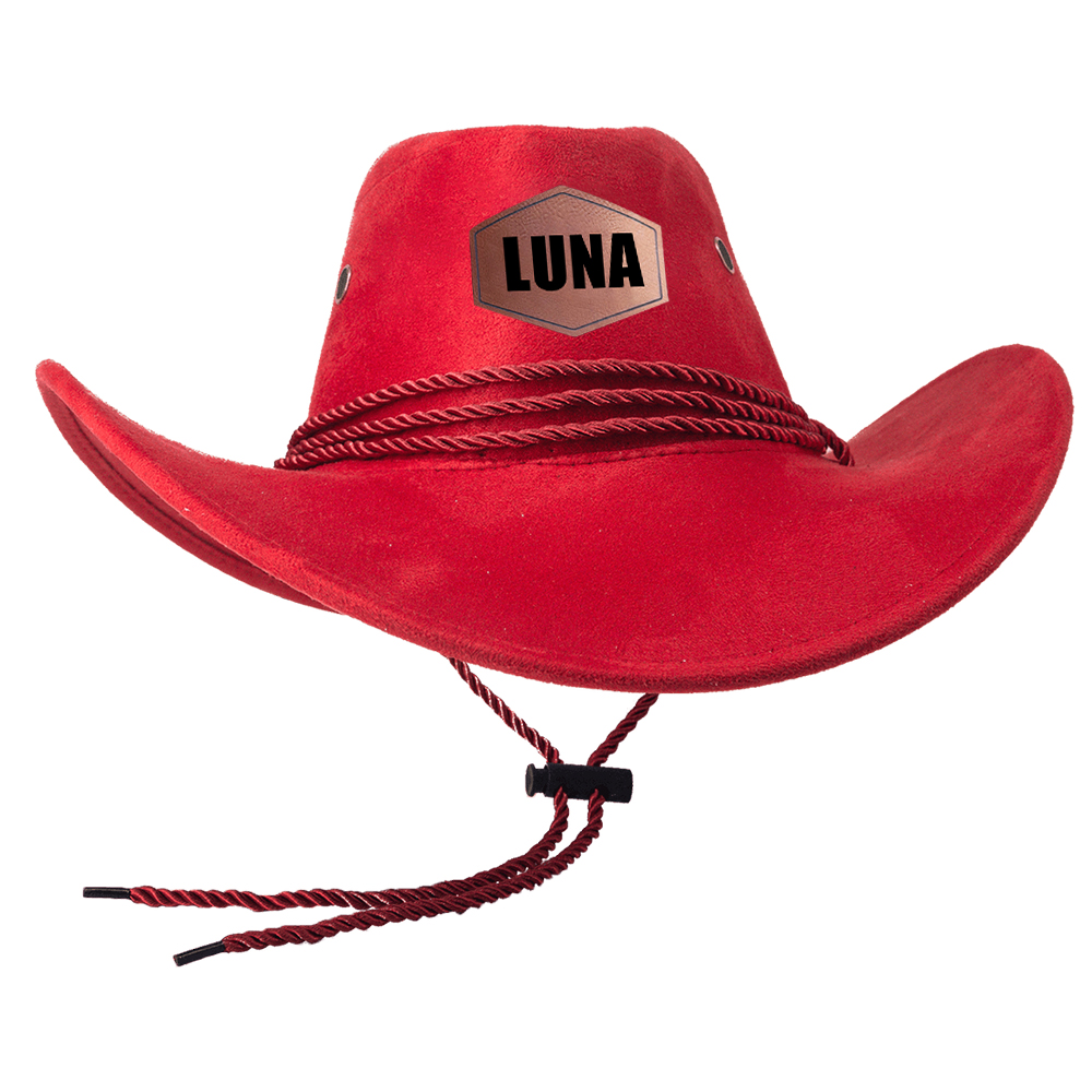 Personalized Leather Patch Cowboy Hat for Unique & Love | JNSHat06