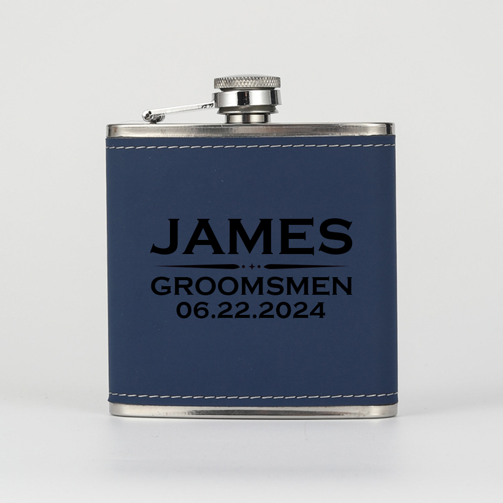 Personalized Monogrammed Leather Flask for Unique & Love | JNSDec99