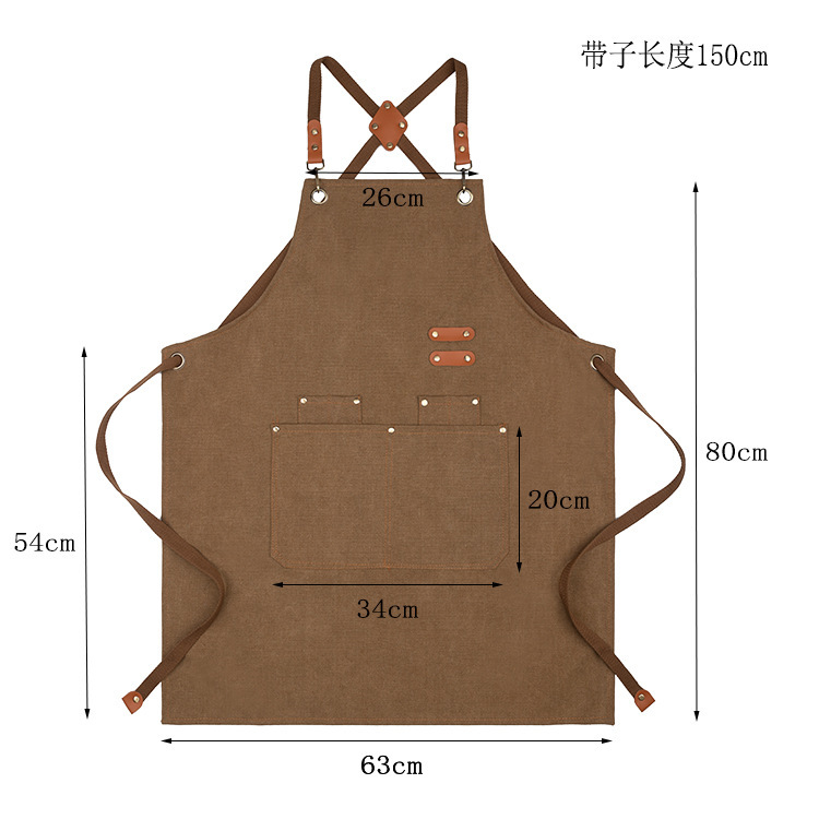 Personalized Name Embroidered Canvas Apron | JNSCloth35