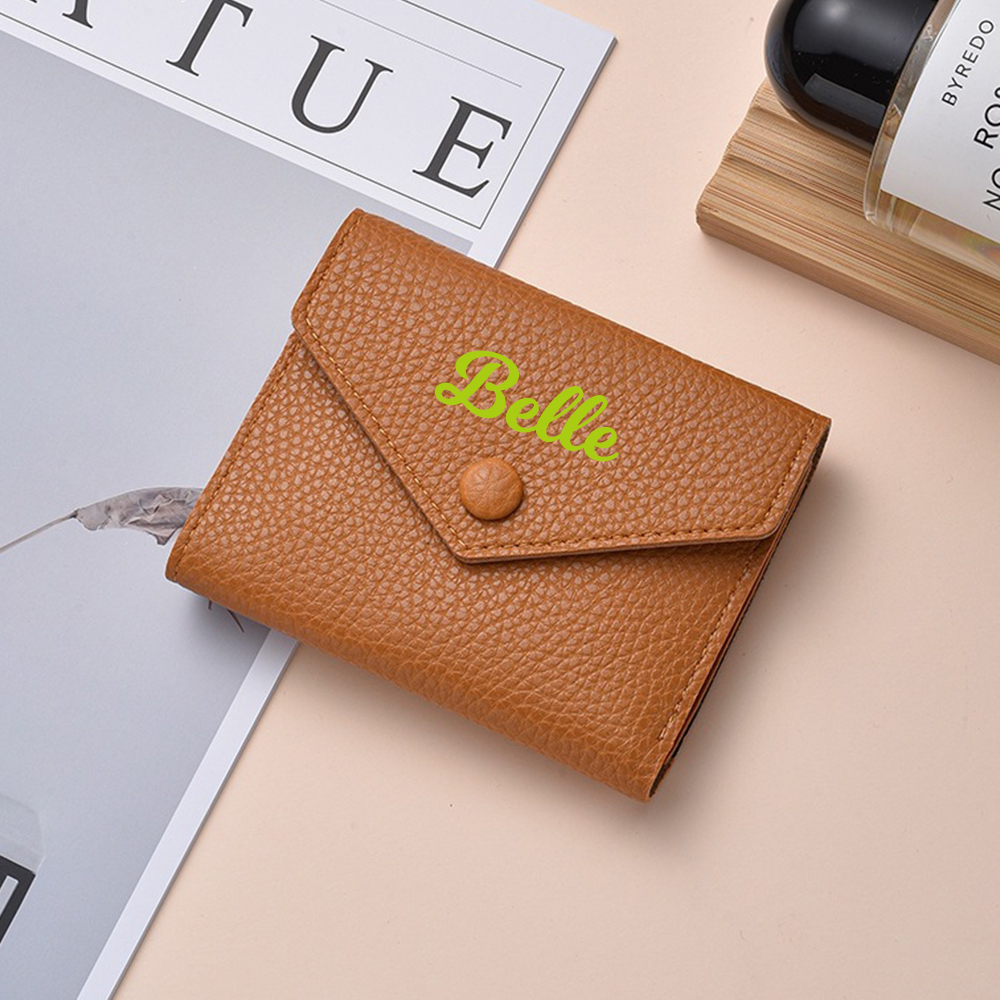 Personalized Monogram Leather Wallet for Unique & Love | JNSBag87