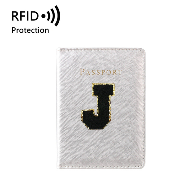 Personalized Chenille Letter Patch Passport Cover for Unique & Love | JNSCase05