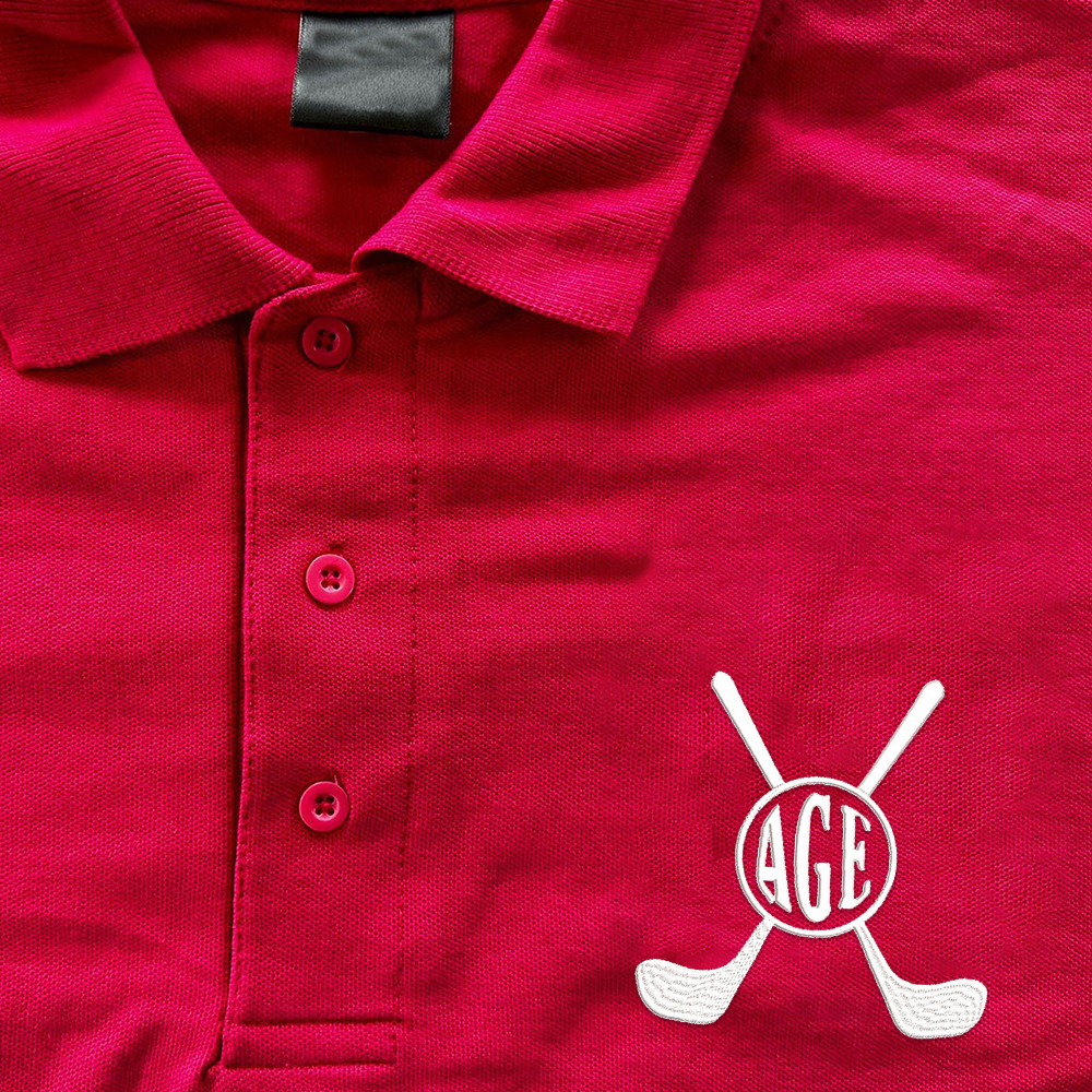 Personalized Monogram Embroidered Golf Polo Shirt | JNSCloth37