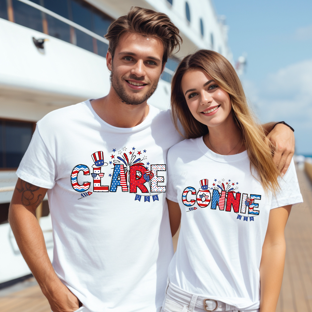 Personalized July 4th Patriotic Shirt for Unique & Love | JNSJuly08