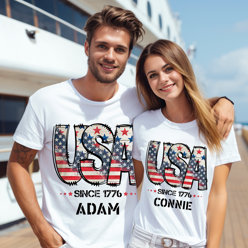 Personalized July 4th Patriotic Shirt for Unique & Love | JNSJuly29