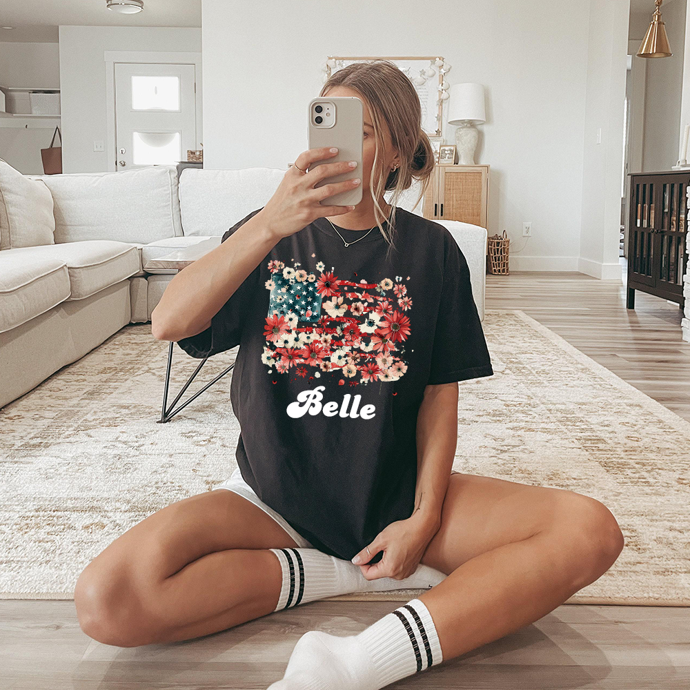 Personalized July 4th Patriotic Shirt for Unique & Love | JNSJuly35