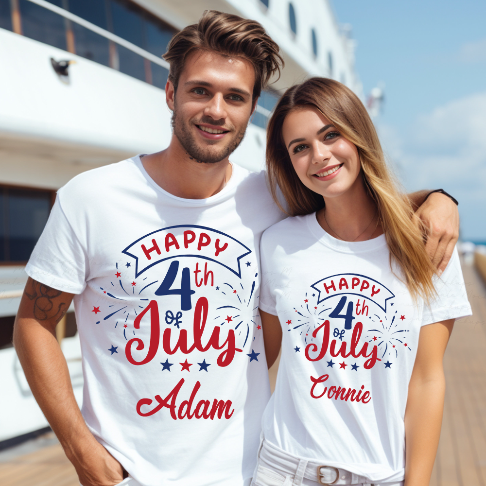 Personalized July 4th Patriotic Shirt for Unique & Love | JNSJuly42