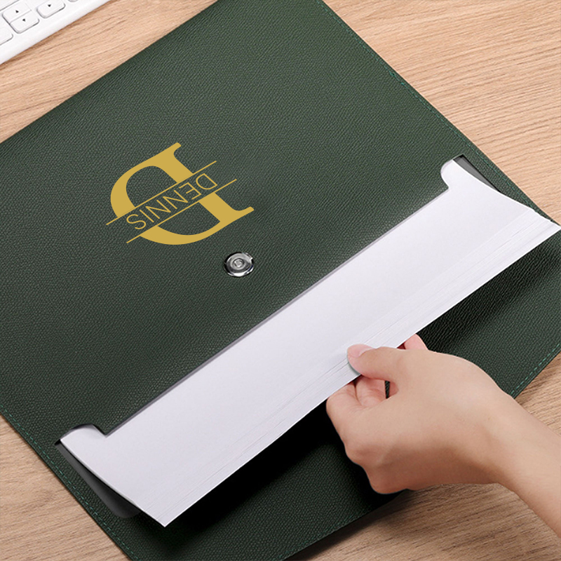 Personalized Monogram Leather File Folder for Unique & Love | JNSBag56